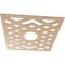 Ekena Millwork Chevron Wood Fretwork Pierced Ceiling Medallion, Alder, 36"OD x 9 3/8"ID x 3/8"T CMWP36X36X0375CHAL - alternate 2